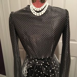 Shimmery polka dot dress